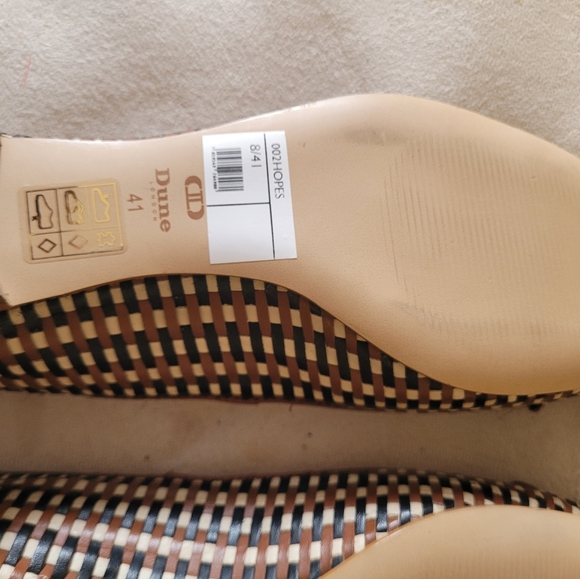 Dune London Ballet Pumps Women Shoe "Hope" Size 41 Leather US 9.5 - Picture 6 of 7